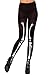 Smiffys Tights With Skeleton Print Costume, Black/White, One Size
