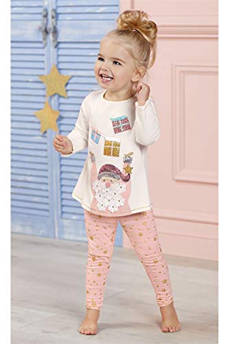 Mud Pie Kids Glitter All The Way Santa Tunic Top and Pants Set - //coolthings.us