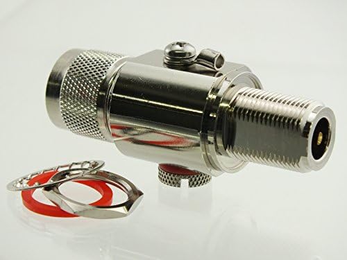 W5SWL Brand Premium Series RF Radio Lightning Surge Protector Arrestor Arrester Bulkhead N Male to N Female 3 GHz HAM - by W5SWL Brand