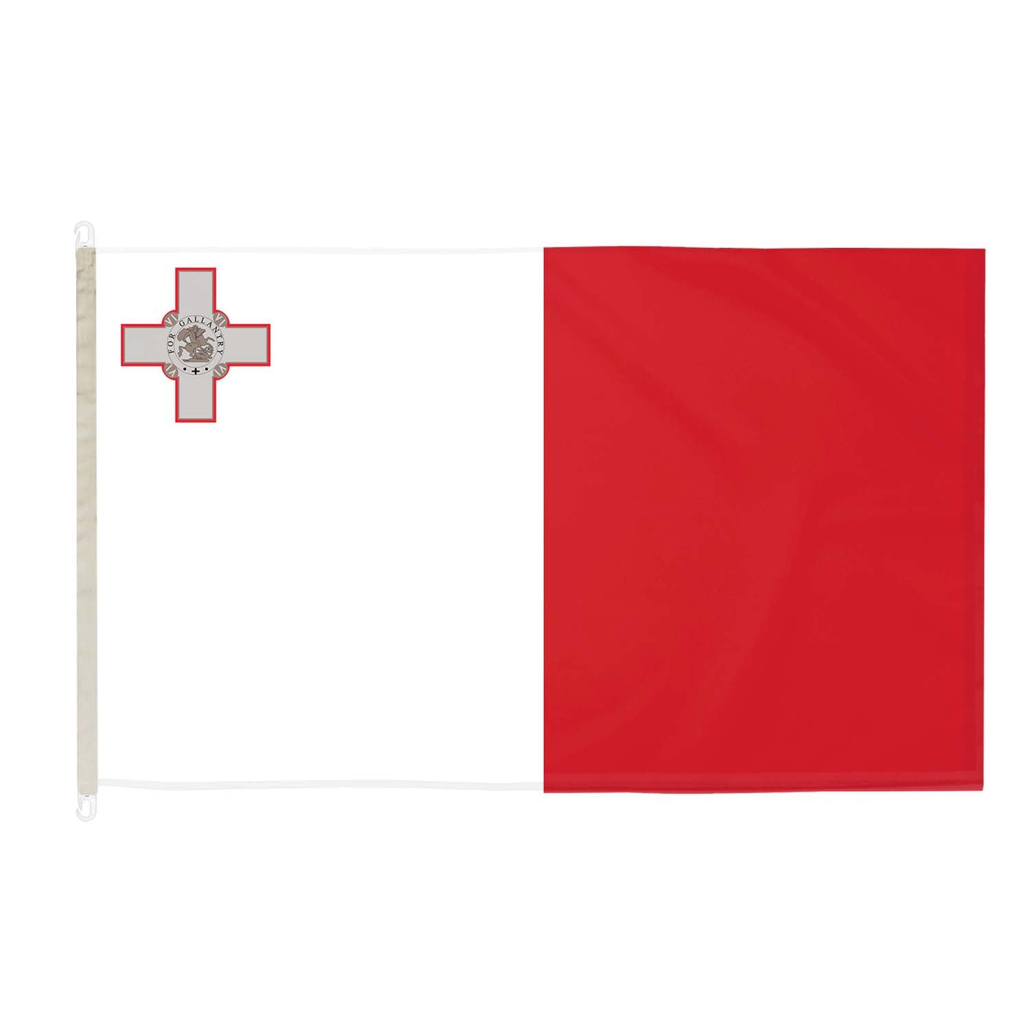 Malta DuraFlag with Clips 5ft x 3ft Premium Quality Flag 150cm x 90cm