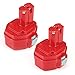 Fhybat 3000mAh 1420 Replacement Battery Compatible with Makita 14.4V Replacement 1422 1433 1434 1435 1435F 192699-A 193158-3 192600-1 Cordless Power Tool - 2 Packs