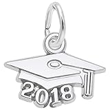 Rembrandt Charms, 2018 Graduation Cap, Small.925
