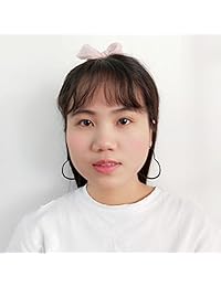 ForeverYou - Juego de 4 pares de pendientes de aro de acero inoxidable hipoalergénicos con corazones trenzados para mujeres y hombres de 2.362 in