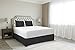 LDC Size Queen Bed Skirt 16 Inch Drop - Brushed Microfiber Pleated Bedskirt - Easy Fit, Wrinkle & Fade Resistant (Black)