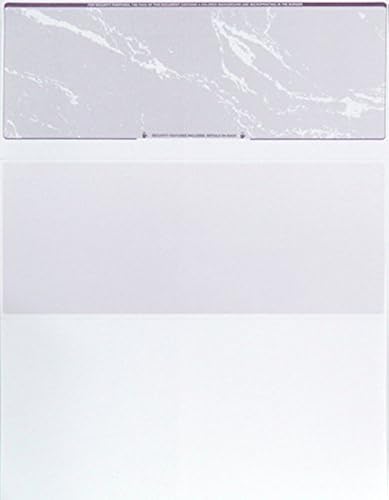 CheckOMatic Computer Check Paper - 100 Pack - Top Blank Stock Checks ...