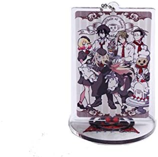 MOE Key Chain Angels of Death Anime Acrylic Key Ring Key Holder Zack Ray Accessories Decoration