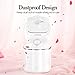 Ovonni Facial Steamer Nano Ionic Hot Mist Personal Home Sauna SPA Moisturizing Face Sprayer with Mirror, Professional Face Steam Machine for Acne Skin Unclog Pores, White