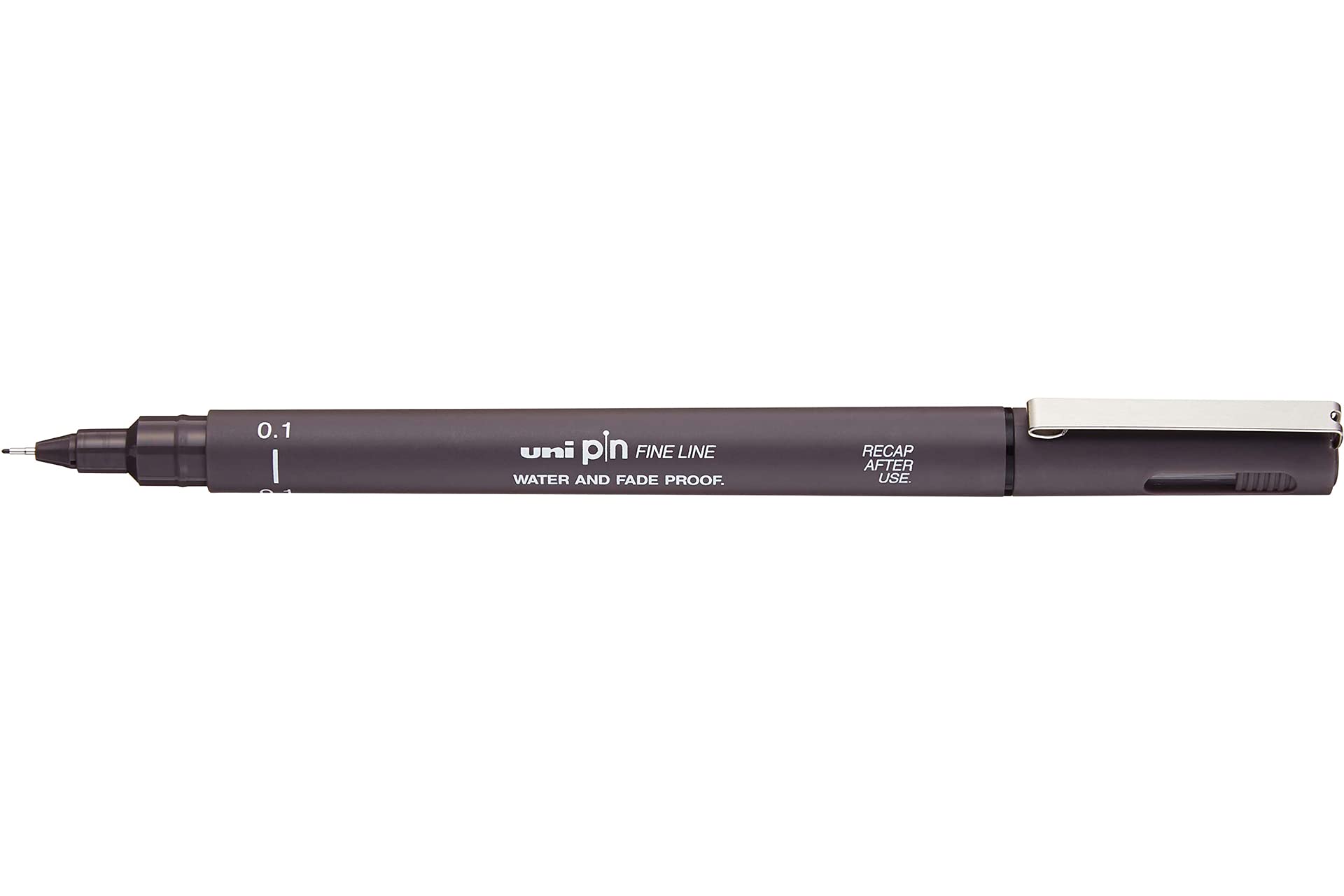 Uni Pin Fineliner Drawing Pen - Dark Grey Tone - 0.1mm - Single
