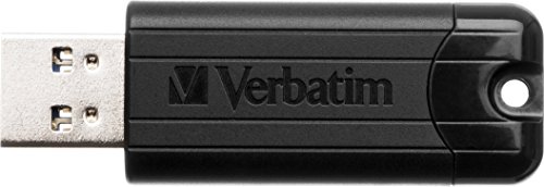 Verbatim PinStripe 128GB 16GB USB 3.0 Black USB flash drive