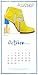 Shoes Mini Wall Calendar 2018