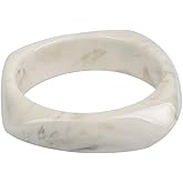 Caiyao Colorful Square Acrylic Resin Bangle Bracelet Wristbands Tortoiseshell Acetate Plate Cuff Bracelet Vintage Wide Irregular Geometric Plastic Bracelet for Women Jewelry