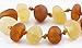 The Art of Cure Original Certified Premium Raw Amber Teething Necklace - Lab Tested (Brown/Lemon) Color) - 12.5 inches