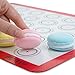 HOTPOP 2-Pack Silicone Baking Sheet Set - No-Stick Cookie Sheets for Baking with Outlined Silicone Mats for Macarons, Pastries, Buns, Bread - 16.5