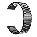 Simpeak Fitbit Blaze Band, Replacement Stainless Steel Band Strap Only for Fit bit Blaze Smart Fitness Watch ( Match Link Removal Tool), Black
