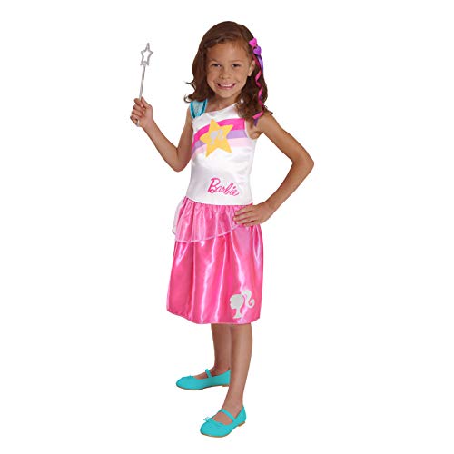 Barbie Dress Up Trunk Set, Size 46x, Kids Pretend Play Costumes and Accessories, Pink, Amazon