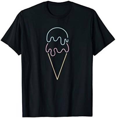 Mens Ice Cream shirt, Funny Ice cream lover gift, Summer tee Large Black