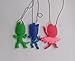 HeyFun 3pcs Inspired Figures Toys Pendants Necklaces Charms
