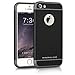iPhone SE Case,Minimalism 3 in 1 Ultra Thin and Slim Hard Case Coated Non Slip Matte Surface with Electroplate Frame for Apple iPhone 5, iPhone 5S, iPhone SE -Black