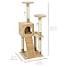 Best Choice Products 52in Cat Tree Scratcher Condo House Play Furniture - Beige