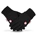 Vbiger Men Winter Warm Gloves Windproof Anti-slip Touch Screen Gloves Cold Weather Gloves Liner (XL) Black