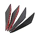 Aishun Dtouch Universal Exterior Front Bumper Lip Splitter Fins Spoiler Canards (0989A#Carbon)