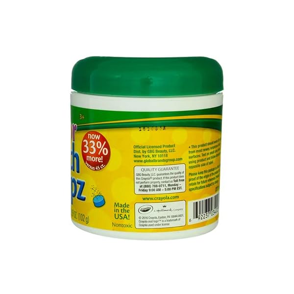Crayola-Color-Bath-Dropz-60-Tablets-359-Ounce-Jar Crayola Color Bath Dropz 60 Tablets 3.59 Ounce Jar
