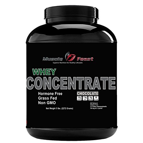 Hormone Free Grass Fed Chocolate Whey Protein Concentrate 5lb