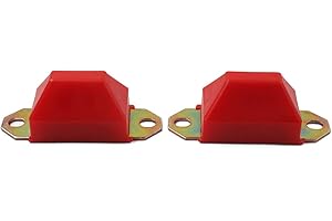Bacar Rear Suspension Bump Stops Axle Differential Leaf Spring Bumpers 2pcs Polyurethane LR080288 Red for Pickup Trucks, SUVs for Chevrolet Camaro for Pontiac Firebird for Jeep CJ5 CJ7