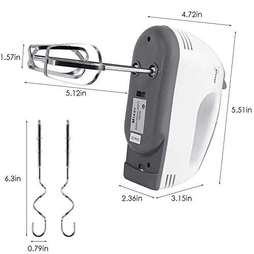 Hand Mixer Electric,7Speed Mixer Electric Handheld, Lightweight