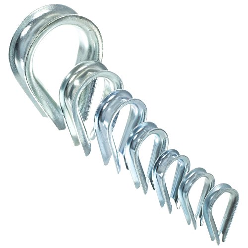 Golberg Wire Rope Thimbles - Zinc Plated - Multiple Sizes Available