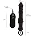 Vibrating Anal Stimulator - Butt Plug with 10 Functions of Vibrations - Textured Vibe