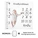 Monthly Milestone Blanket for Baby Boy Girl | Photography Backdrop Photo Prop with Hashtag #LovedBeyondMeasure | Large 50 inch x 50 inch | Soft 100% Organic Muslin Cotton Fabric