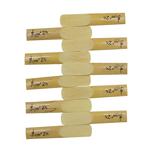 Mowind 10 Pieces 2.5 2 1/2 Reed Bamboo Eb Alto Sax Saxophone Reeds Set Accessory Part Saxophone Parts - Thumbnail 2