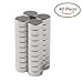 ELARUMM Small Round Tiny Magnets – Set of 40 Magnets – Ideal Fridge, Whiteboard, DIY, Crafts or Office Magnets – Brushed Nickel Magnets with Superior Finish – No scratches – 8 x 3 mm