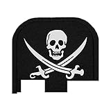 Bastion Laser Engraved Butt Plate, Rear Slide Cover Back Plate for Glock 43 9mm G43 Only - Pirate