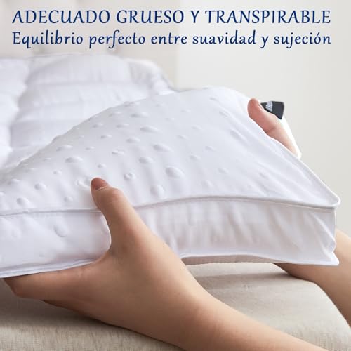 Bedecor Microfibre Mattress Topper 150 x 200, Very Soft and Comfortable Mattress Cover with Non-Slip Design, 3D Massage Bubbles Luxurious Topper 150 x 190/200