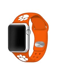 Affinity Bands Clemson Tigers   Correa de silicona deportiva compatible con Apple Watchs, solo correa