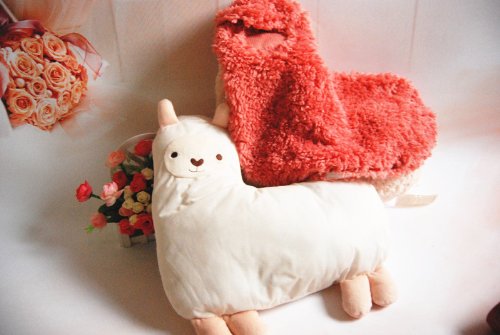 Bolster Toy Aunt Merry Mokomoko Llama Alpaca Hug Pillow Cushion