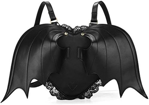 New Lisiting Personalization Shoulders Bag Black Devil Bat Wings Backpack