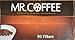 Mr. Coffee Basket Coffee Filters, 8-12 Cup, White Paper, 8-inch, 50-Count Boxes (Pack of 12) (Packaging May Vary)