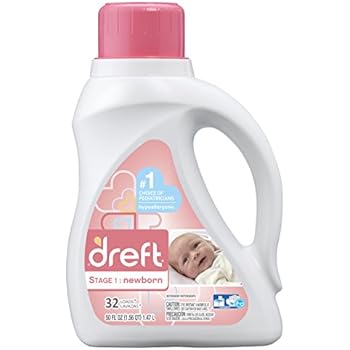 Dreft Stage 1 Newborn Liquid Laundry Detergent Henatural For Baby Newborn Or Infant 50 Oz 32 Loads