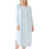 Miss Elaine Women's Honeycomb Long Sleeve Long Gown