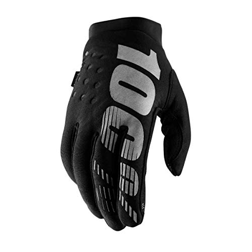 100% Percent BRISKER Glove (Black/Gray - XL)