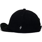 Croogo Short Brim Baseball Cap Embroidery Strapback Cap Low Profile Hip Hop Flat Bill Hat Fahsion Trucker Hat Black