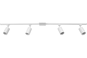 Globe Electric 59740 Tribeca 4-Light 56" Track Lighting Kit, Matte White