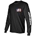 Gadsden and Culpeper Flags of Defiance Long Sleeve T-Shirt Black - XL