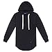Aiyino Mens Hipster Hip Hop Pullover Hoodie Sweatshirt Long Sleeve T shirts US XL Black