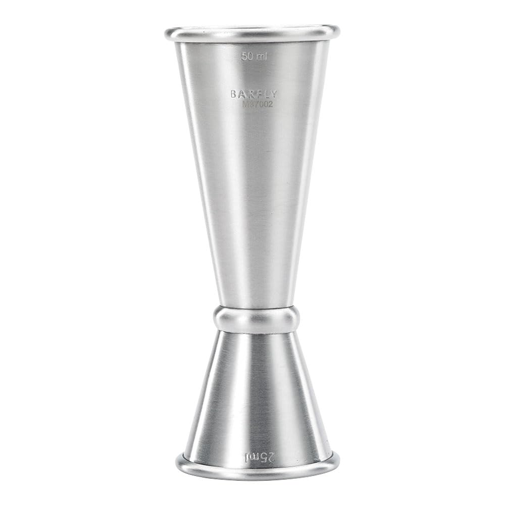 Barfly M37002 Japanese Style Jigger, Stainless Steel, 25 ml x 50 ml