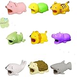Inverlee New 2018 Cable Bite for iPhone Cable Cord Cute Animal Cable Protects Saver Phone Accessory (9PCS+