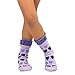 TeeHee Kids Girls Cotton Roll Top Crew Socks 6 Pair Pack (6-8Y, Hearts Ruffle)